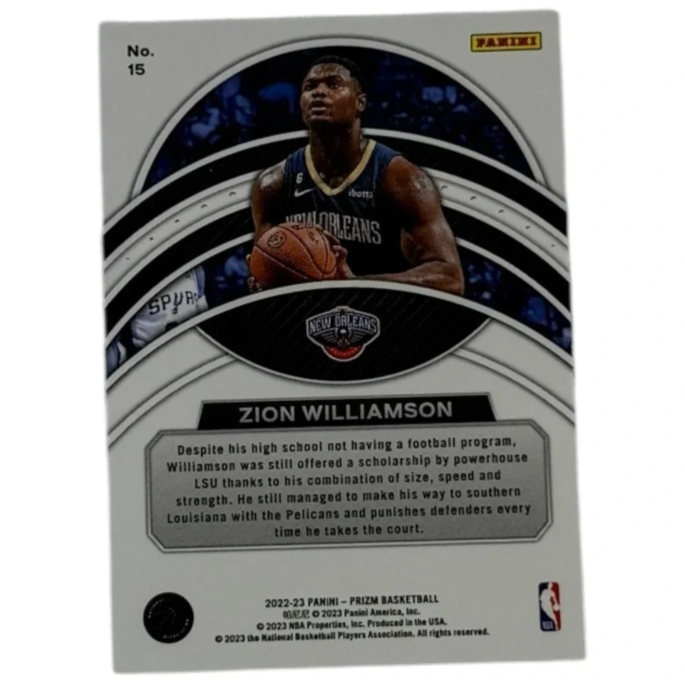 2022-23 Panini Prizm Dominance Zion Williamson New Orleans Pelicans‎ #15